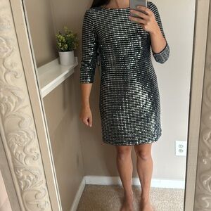 Silver and Black disco ball dress in a size 6